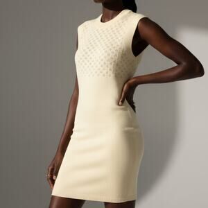 NWT Rumored Ivory Knit Birkin mini dress L